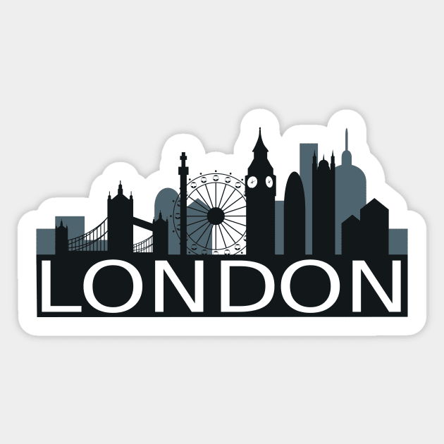 London Skyline Sticker by FelippaFelder